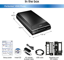 Load image into Gallery viewer, Epson Perfection V550 Color Photo, Image, Film, Negative & Document Scanner with 6400 dpi (B11B210201)