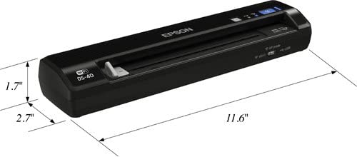 Epson WorkForce DS-40 Wireless Portable Document Scanner for PC