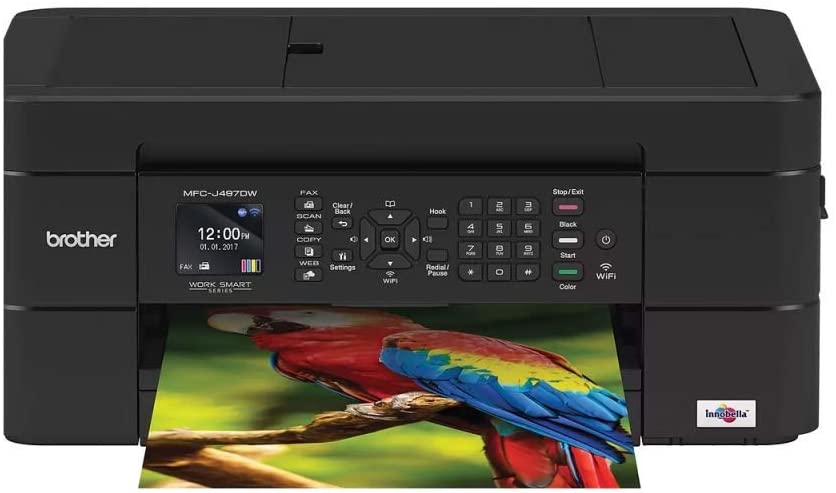 Brother MFC-J497DW Inkjet Multifunction Printer - Color - Plain Paper Print - Desktop