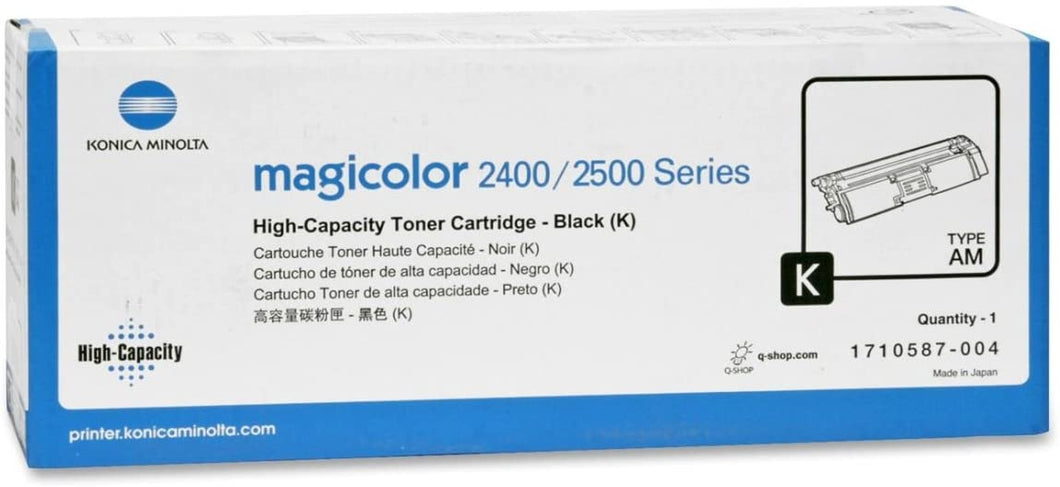 Konica Minolta 1710587-004 (1710587004) Remanufactured 4500 Yield Black Toner Cartridge - Retail