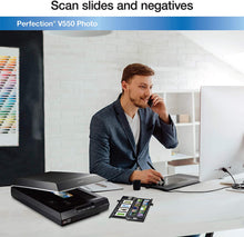 Load image into Gallery viewer, Epson Perfection V550 Color Photo, Image, Film, Negative &amp; Document Scanner with 6400 dpi (B11B210201)
